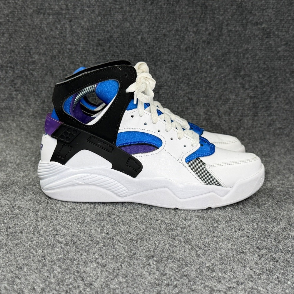 Nike Air Flight Huarache OG Shoes Women's 6 White Varsity Purple‎ Athletic Retro